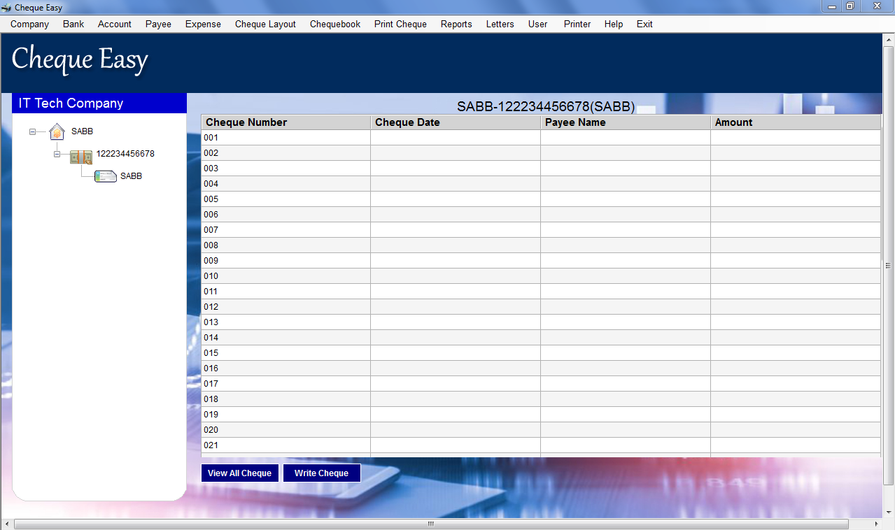 Cheque Easy Writer Software by tamimisoftware CodeCanyon